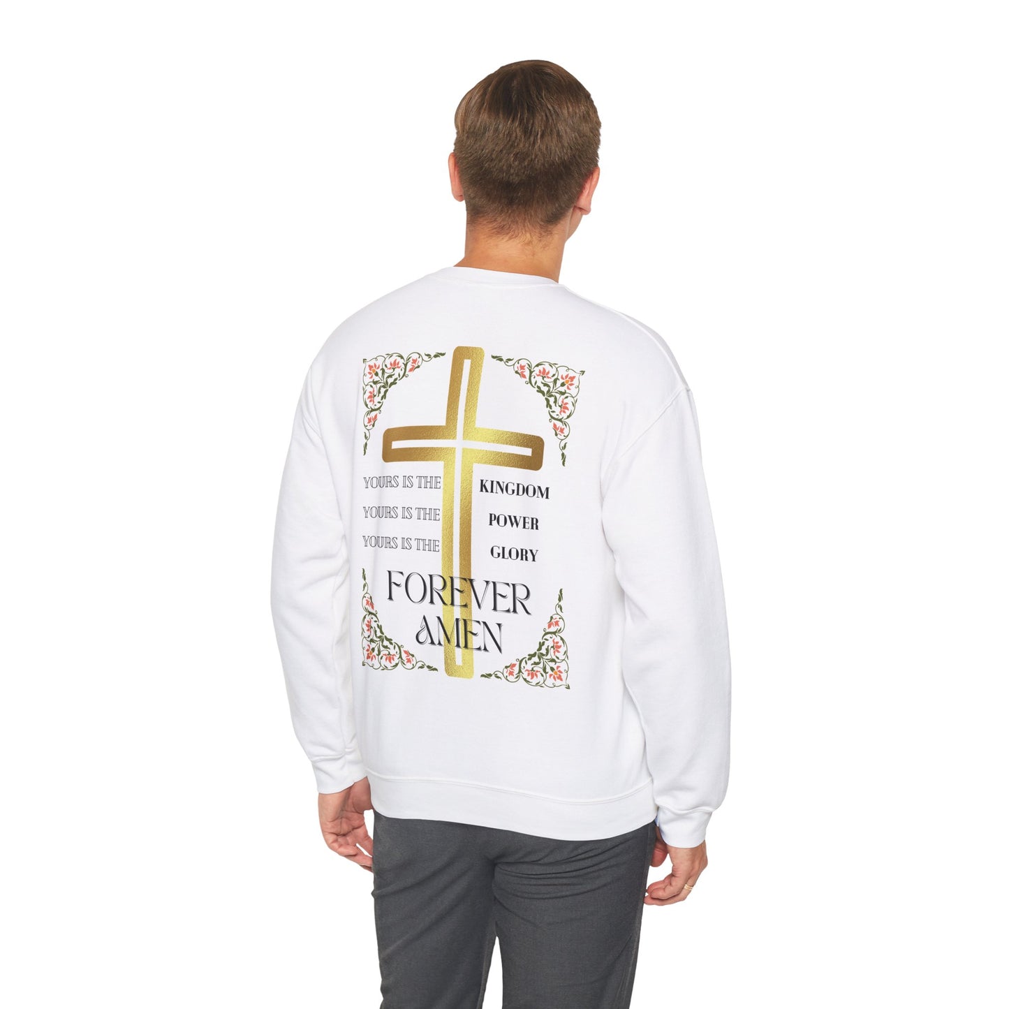 YESHUA crewneck sweater (front and back design)