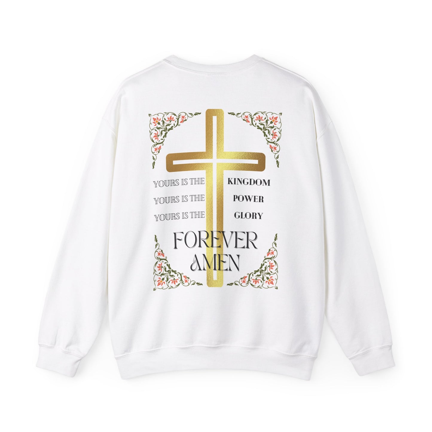 YESHUA crewneck sweater (front and back design)
