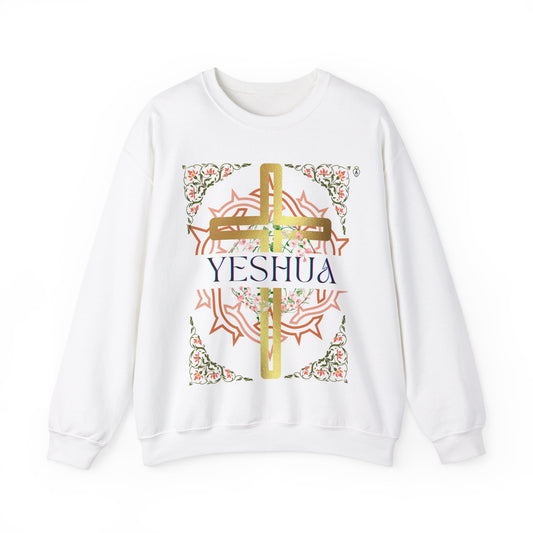 YESHUA crewneck sweater (front and back design)