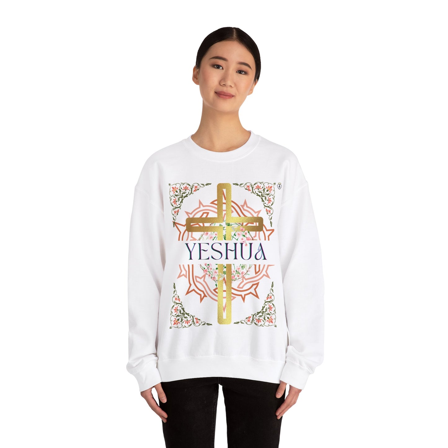 YESHUA crewneck sweater (front and back design)