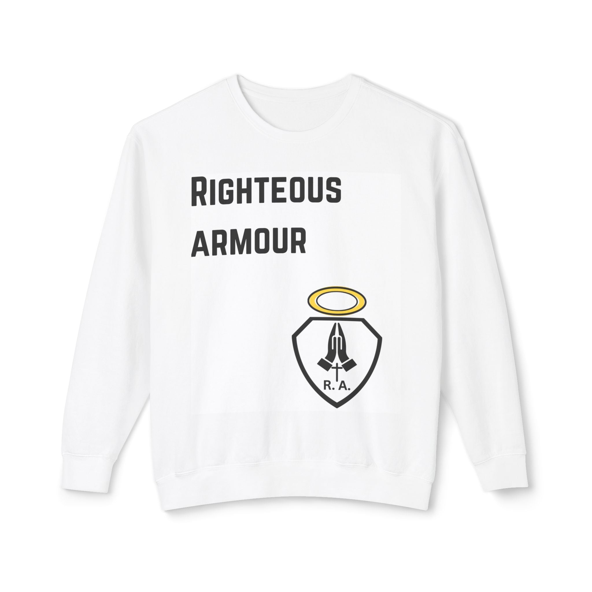 Righteous Armour Lightweight Crewneck Sweatshirt White M